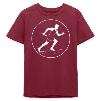 Stabübergabe im Sprint - Teenager Organic T-Shirt Mini Creator von Stanley/Stella - Burgunderrot - Vorne