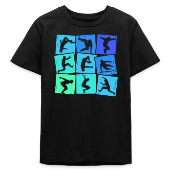 Parkour Sports extrêmes Parcouring Parcour Boys - T-shirt ado bio Stanley/Stella - noir - Devant