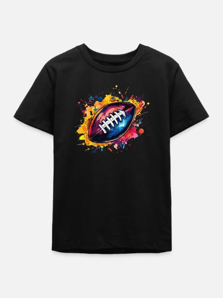 Football - Teenager Organic T-Shirt Mini Creator von Stanley/Stella - Schwarz