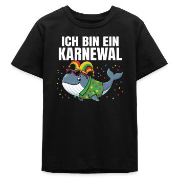 ICH BIN EIN KARNEWAL – Witziges Wortspiel - Teenager Organic T-Shirt Mini Creator von Stanley/Stella - Schwarz - Vorne