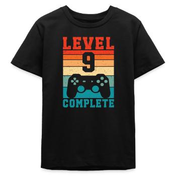 9. Geburtstag Level 9 Complete 9 Jahre Gamer  - Teenager Organic T-Shirt Mini Creator von Stanley/Stella - Schwarz - Vorne