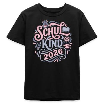 Schulkind 2026  - Teenager Organic T-Shirt Mini Creator von Stanley/Stella - Schwarz - Vorne