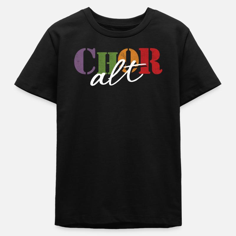 Chœur alto - T-shirt ado bio Stanley/Stella - noir