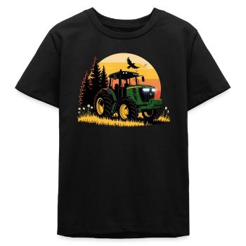 Traktor - Schlepper - Landwirt - Teenager Organic T-Shirt Mini Creator von Stanley/Stella - Schwarz - Vorne