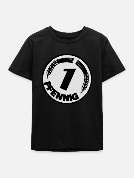 Pfennig - Teenager Organic T-Shirt Mini Creator von Stanley/Stella - Schwarz