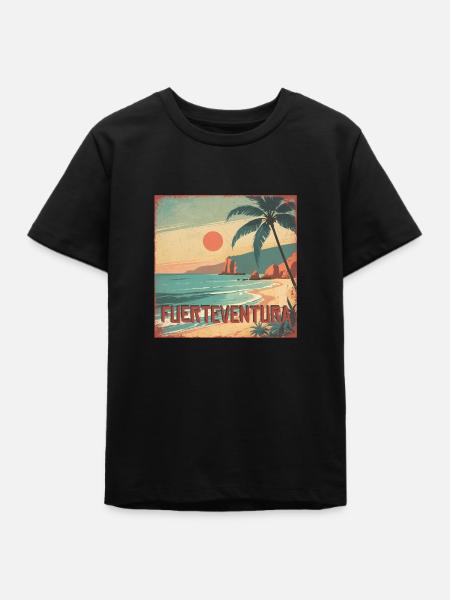Fuerteventura - Teenager Organic T-Shirt Mini Creator von Stanley/Stella - Schwarz