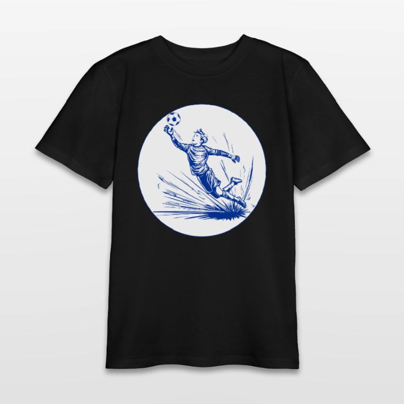 Goalkeeper (blue and white) Teens Organic T-shirt by Stanley/Stella