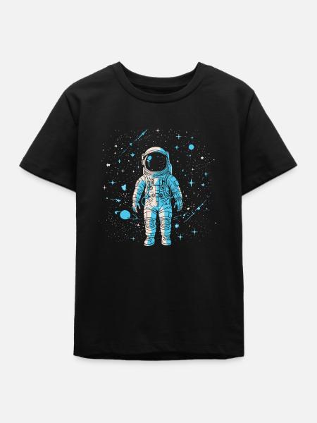 Astronaut - Teenager Organic T-Shirt Mini Creator von Stanley/Stella - Schwarz