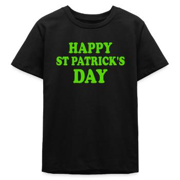 happy st patricks day - Teenager Organic T-Shirt Mini Creator von Stanley/Stella - Schwarz - Vorne