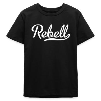 Rebell - Teenager Organic T-Shirt Mini Creator von Stanley/Stella - Schwarz - Vorne