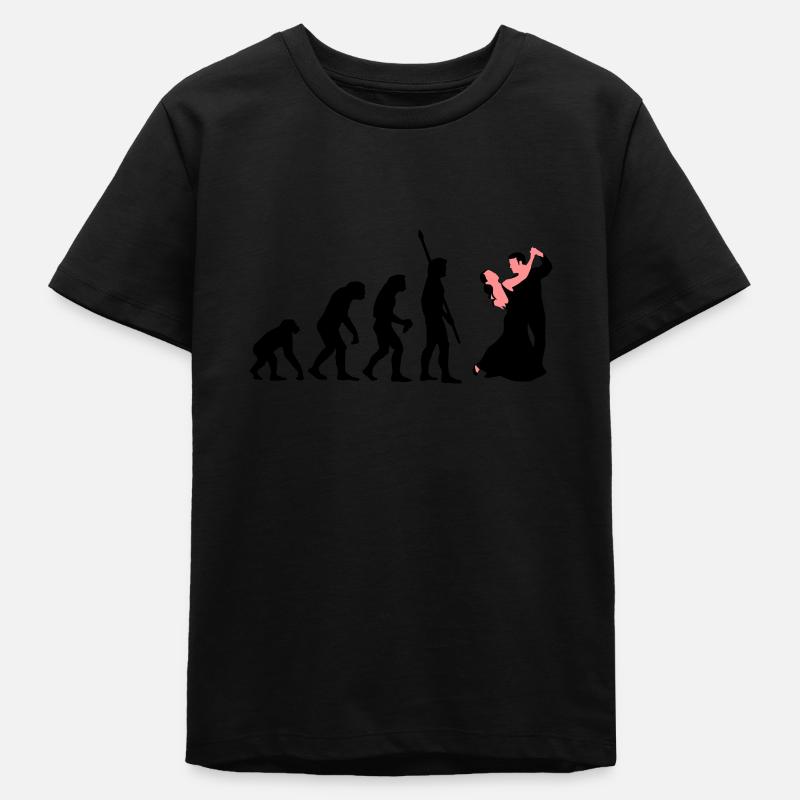 evolution_tanzpaar_a_2c - T-shirt ado bio Stanley/Stella - noir