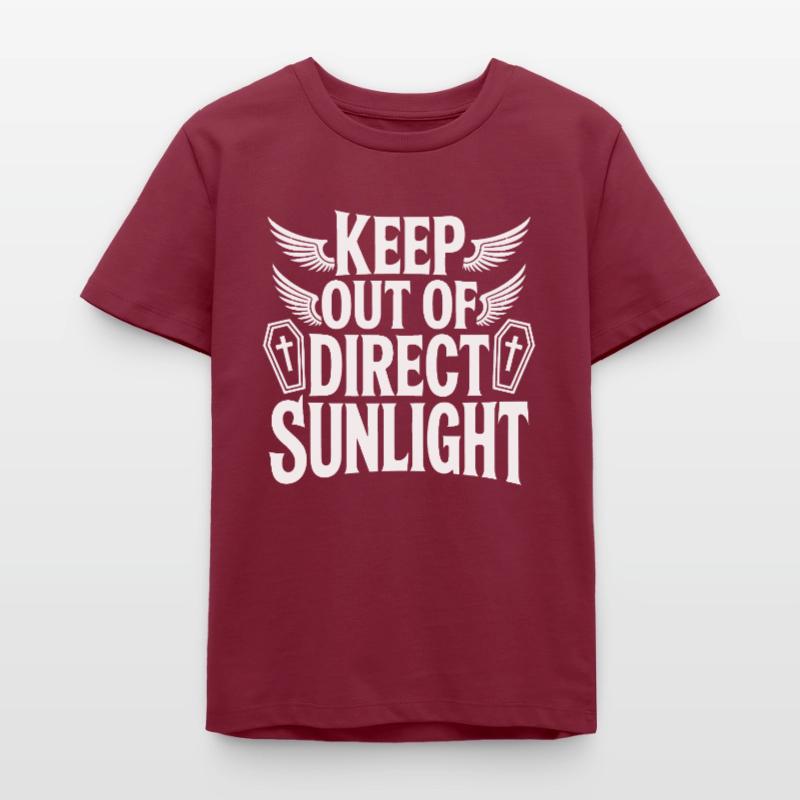 Tenir à l’abri de la lumière directe du soleil ! Vampire Goth Emo T-shirt ado bio Stanley/Stella