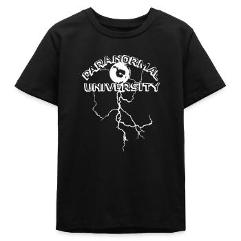 Paranormal University (white) - Teens Organic T-shirt by Stanley/Stella - black - Front
