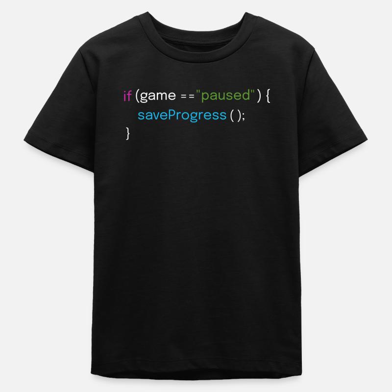 Gaming- und Coding-Design - Teenager Organic T-Shirt Mini Creator von Stanley/Stella - Schwarz
