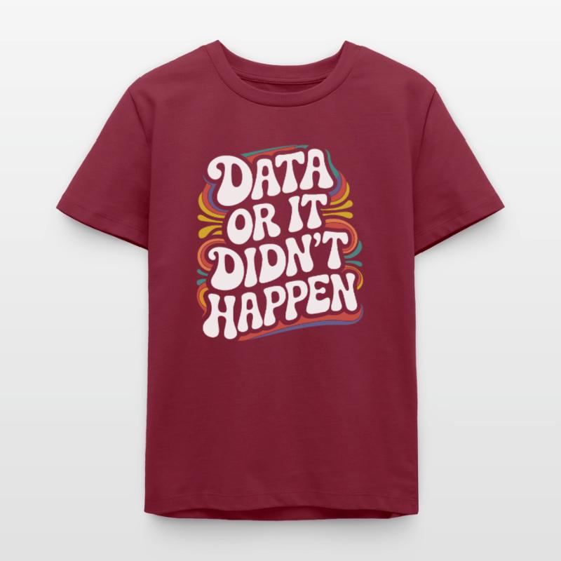 Data Analyst Data Scientist Data Engineer - Data Teenager Organic T-Shirt Mini Creator von Stanley/Stella