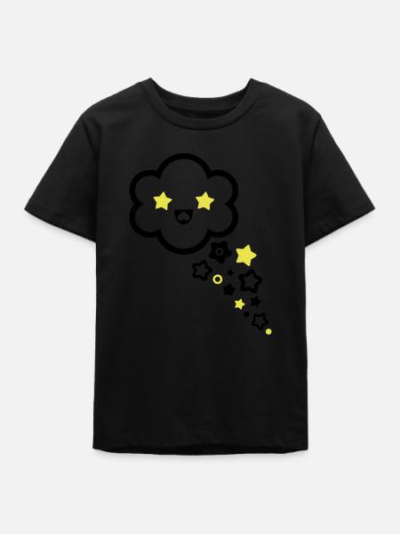 star - Teens Organic T-shirt by Stanley/Stella - black