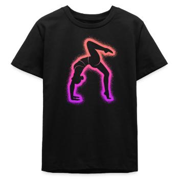 Turnerin Gymnastik Handstand Damen Turnen Kinder - Teenager Organic T-Shirt Mini Creator von Stanley/Stella - Schwarz - Vorne