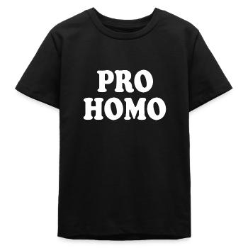 Pro homo - T-shirt ado bio Stanley/Stella - noir - Devant