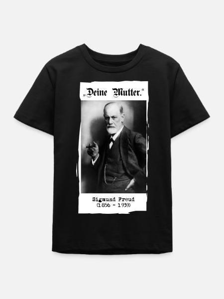 Sigmund Freud - "Deine Mutter." - Teenager Organic T-Shirt Mini Creator von Stanley/Stella - Schwarz