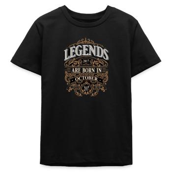 2017 Oktober Geboren Geburtstag Geburtsjahr - Teenager Organic T-Shirt Mini Creator von Stanley/Stella - Schwarz - Vorne