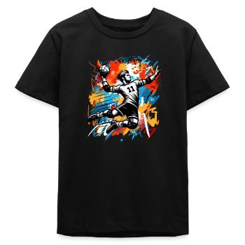 Handball Handballer - Teenager Organic T-Shirt Mini Creator von Stanley/Stella - Schwarz - Vorne