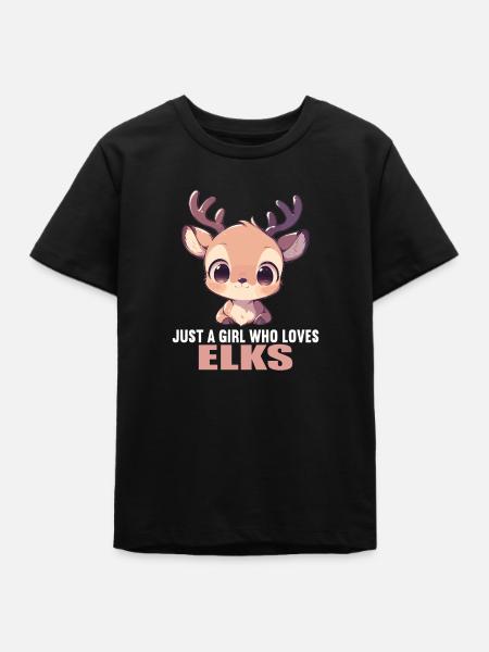 Elche Elch - Teenager Organic T-Shirt Mini Creator von Stanley/Stella - Schwarz