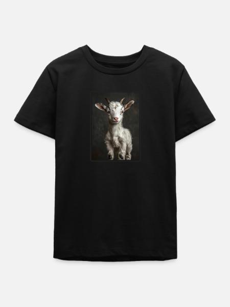 Ziegen Ziege - Teenager Organic T-Shirt Mini Creator von Stanley/Stella - Schwarz