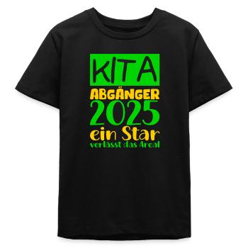 Abschied Kindergarten 2025 Geschenk Mädchen Jungen - Teenager Organic T-Shirt Mini Creator von Stanley/Stella - Schwarz - Vorne
