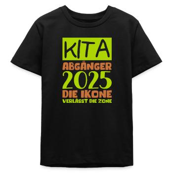 Abschied Kindergarten 2025 Geschenk Mädchen Jungen - Teenager Organic T-Shirt Mini Creator von Stanley/Stella - Schwarz - Vorne