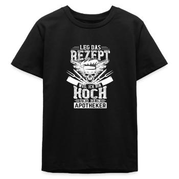 Koch leg das Rezept weg - Teenager Organic T-Shirt Mini Creator von Stanley/Stella - Schwarz - Vorne