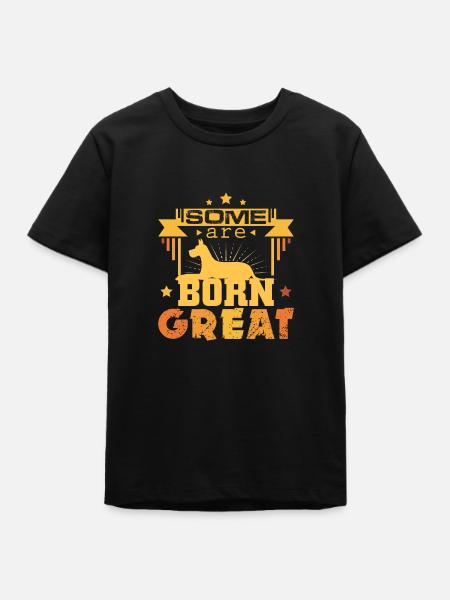 Deutsche Dogge - Teenager Organic T-Shirt Mini Creator von Stanley/Stella - Schwarz