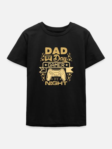 Gamer Dad - Teenager Organic T-Shirt Mini Creator von Stanley/Stella - Schwarz