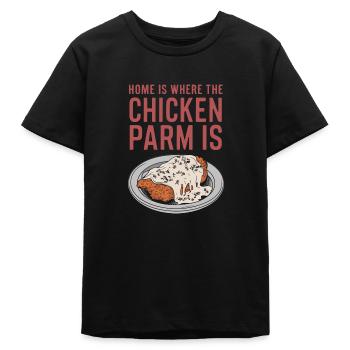 Home Is Where The Chicken Parm Is - Chicken Parm - Teenager Organic T-Shirt Mini Creator von Stanley/Stella - Schwarz - Vorne