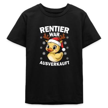 Weihnachten Rentier war ausverkauft Weihnachten - Teenager Organic T-Shirt Mini Creator von Stanley/Stella - Schwarz - Vorne
