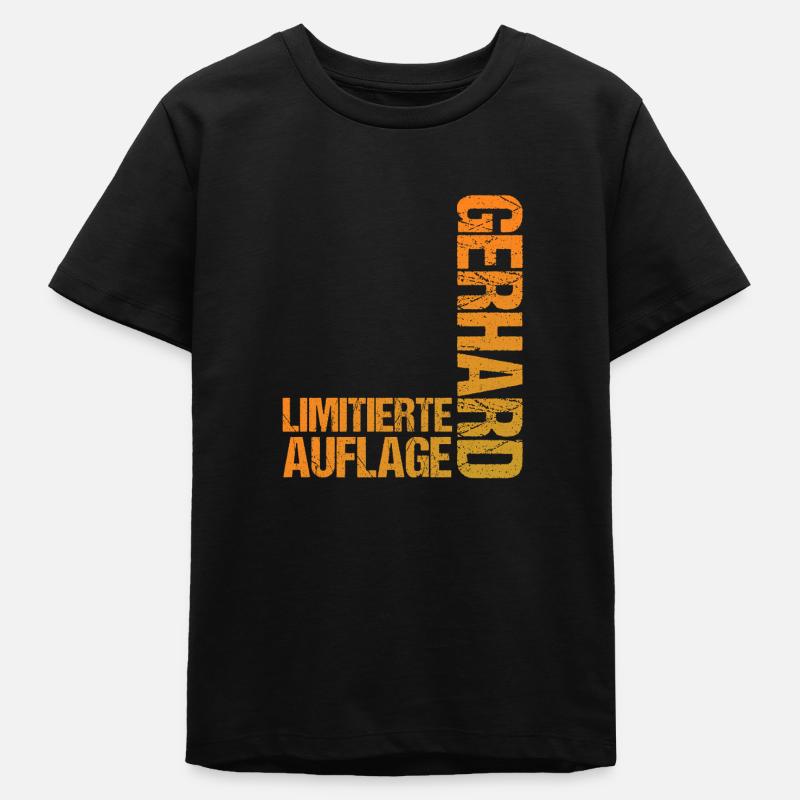 Gerhard - Teenager Organic T-Shirt Mini Creator von Stanley/Stella - Schwarz