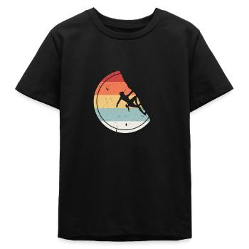 Klettern - Vintage Retro Bouldern Geschenk - Teenager Organic T-Shirt Mini Creator von Stanley/Stella - Schwarz - Vorne