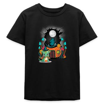 Pumpkin Halloween Dragon Dragon Child Kids Baby - Teens Organic T-shirt by Stanley/Stella - black - Front