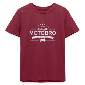 Motobro Superbike (Vecteur) - T-shirt ado bio Stanley/Stella - bordeaux - Devant