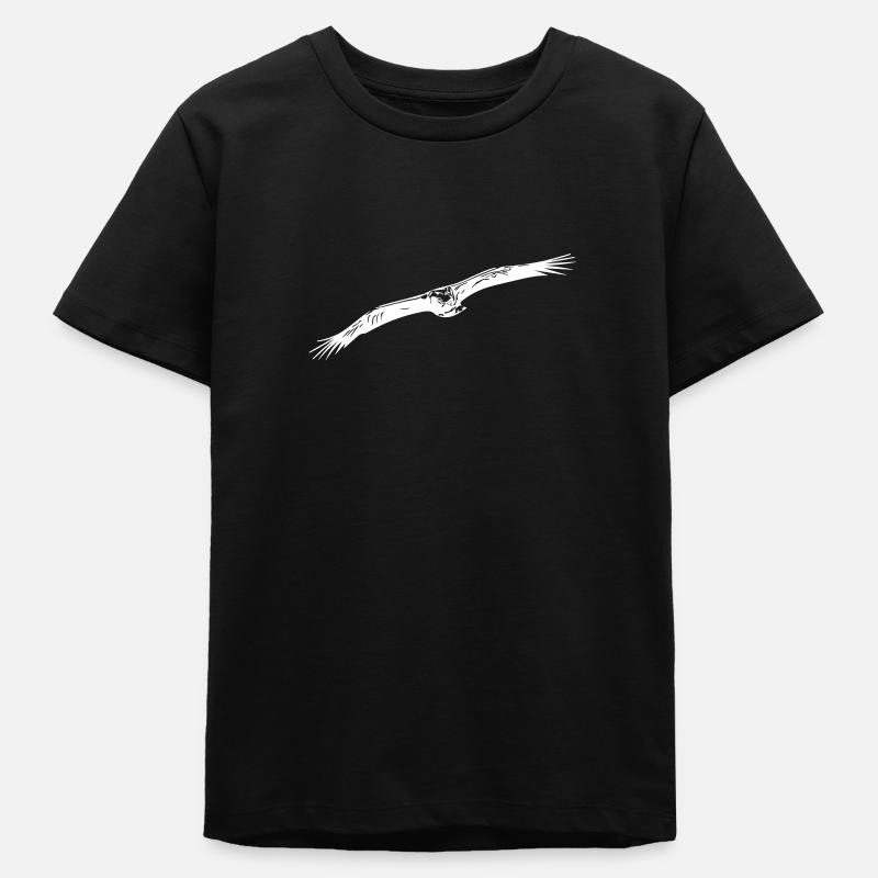Eagle - Teens Organic T-shirt by Stanley/Stella - black