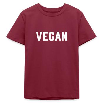vegan - T-shirt ado bio Stanley/Stella - bordeaux - Devant