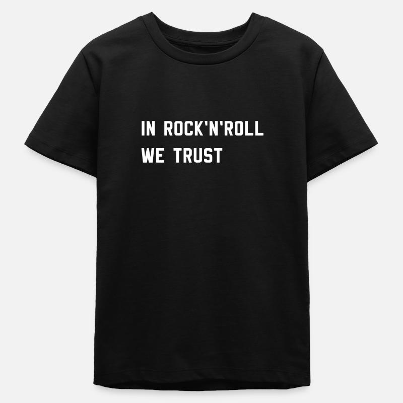 Rock n roll - T-shirt ado bio Stanley/Stella - noir