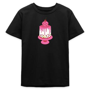 tarte - T-shirt ado bio Stanley/Stella - noir - Devant