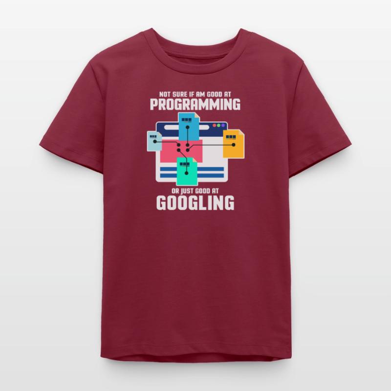 Programmer Programming IT Computer Gift Teens Organic T-shirt by Stanley/Stella