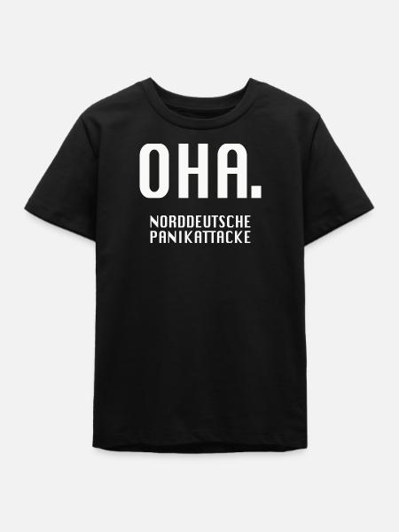 Oha. Norddeutsche Panikattacke - Teenager Organic T-Shirt Mini Creator von Stanley/Stella - Schwarz