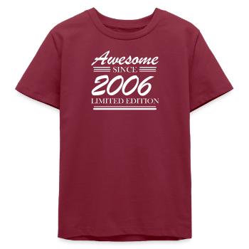 2006 - Teenager Organic T-Shirt Mini Creator von Stanley/Stella - Burgunderrot - Vorne
