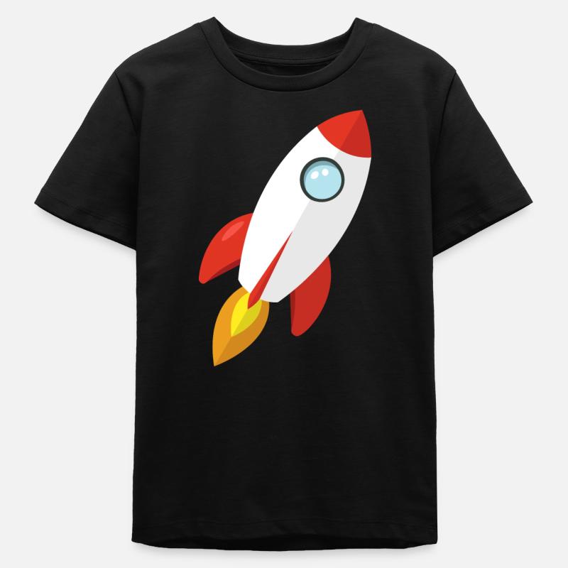 Fusée - T-shirt ado bio Stanley/Stella - noir