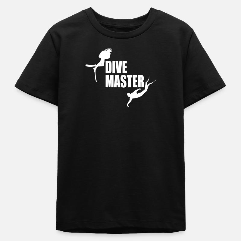 Divemaster Scuba Diving - Teens Organic T-shirt by Stanley/Stella - black