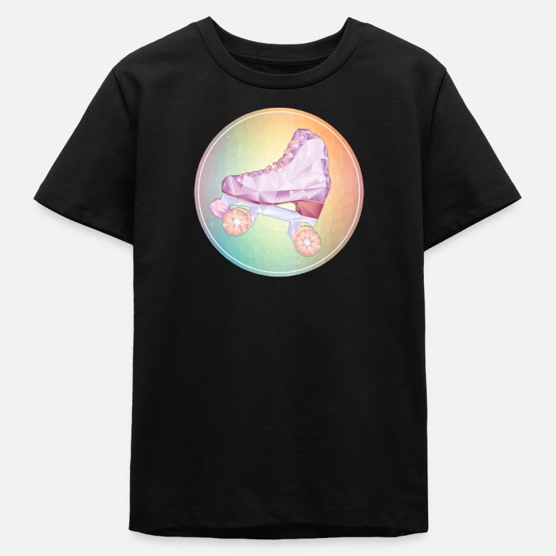 Disco roller skating - Teens Organic T-shirt by Stanley/Stella - black