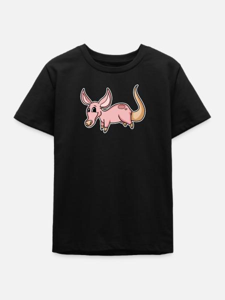 Erdferkel - Teenager Organic T-Shirt Mini Creator von Stanley/Stella - Schwarz