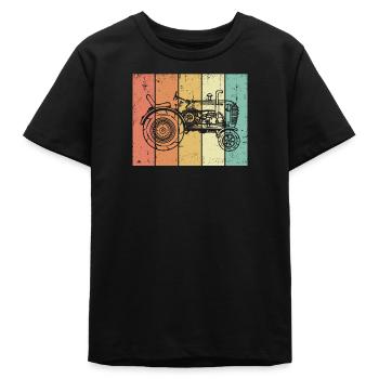Biobauer Landwirt Nutzfahrzeug Traktor Landluft - Teenager Organic T-Shirt Mini Creator von Stanley/Stella - Schwarz - Vorne